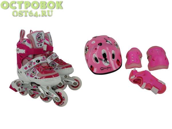 Набор для катания на роликовых коньках р.35-38 M, BW-906SET, 00023487