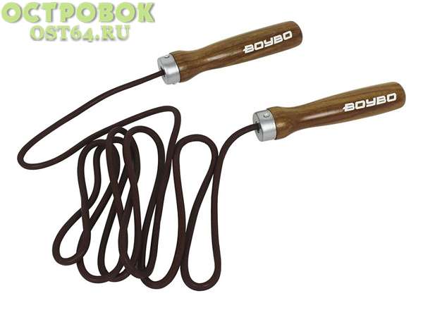 Скакалка BoyBo шнур-кожа 460 гр, 00023092