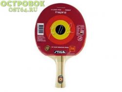 Производитель: STIGA<br />
Уровень: Любительский<br />
Скорость: 1.5<br />
Контроль: 5<br />
Вращение: 1.9<br />
Ручка: Коническая<br />
Толщина накладки: 1.5 мм